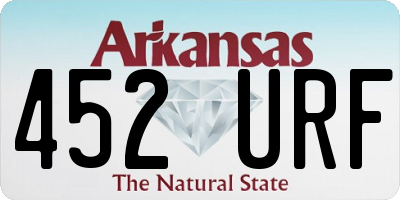 AR license plate 452URF