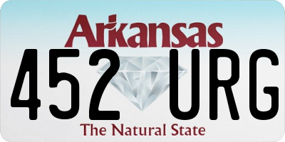 AR license plate 452URG