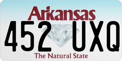 AR license plate 452UXQ