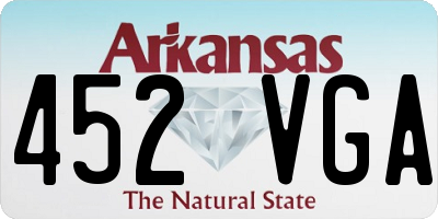 AR license plate 452VGA