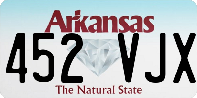 AR license plate 452VJX