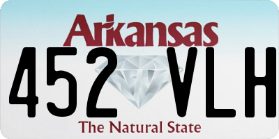 AR license plate 452VLH