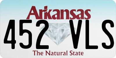 AR license plate 452VLS
