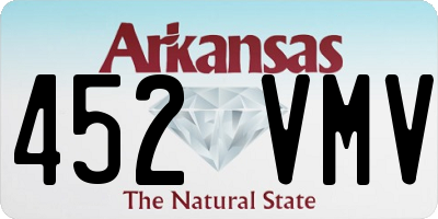 AR license plate 452VMV