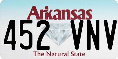 AR license plate 452VNV