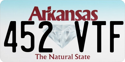 AR license plate 452VTF
