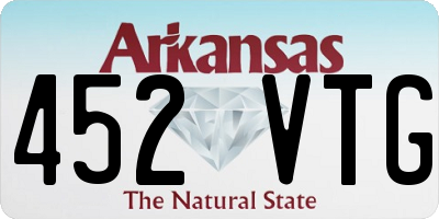 AR license plate 452VTG