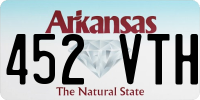 AR license plate 452VTH