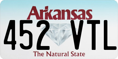 AR license plate 452VTL
