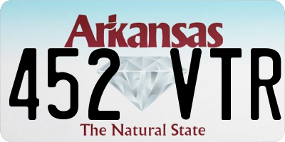 AR license plate 452VTR