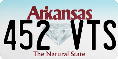 AR license plate 452VTS