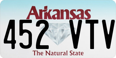 AR license plate 452VTV