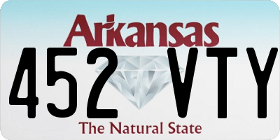 AR license plate 452VTY