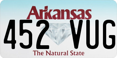 AR license plate 452VUG