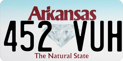AR license plate 452VUH