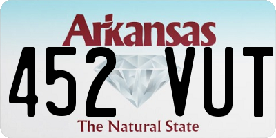 AR license plate 452VUT