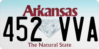 AR license plate 452VVA
