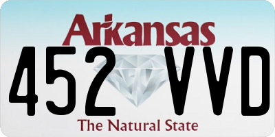 AR license plate 452VVD