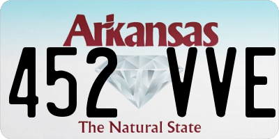 AR license plate 452VVE