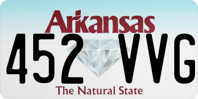 AR license plate 452VVG