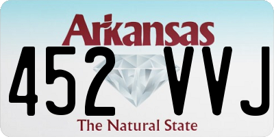 AR license plate 452VVJ