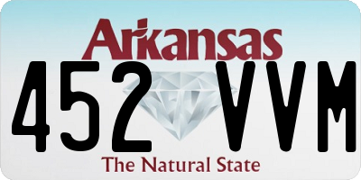 AR license plate 452VVM