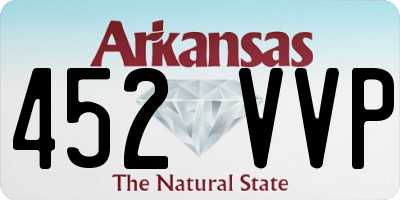 AR license plate 452VVP