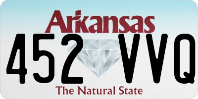 AR license plate 452VVQ