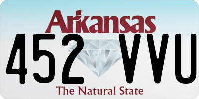 AR license plate 452VVU