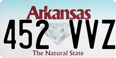 AR license plate 452VVZ