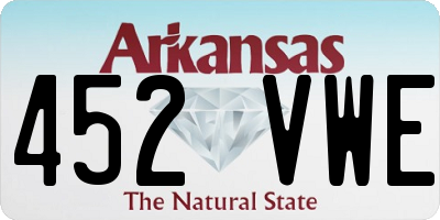 AR license plate 452VWE