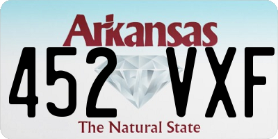 AR license plate 452VXF