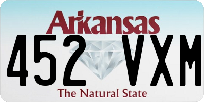 AR license plate 452VXM
