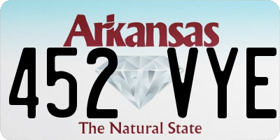 AR license plate 452VYE