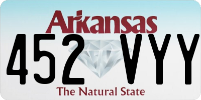 AR license plate 452VYY