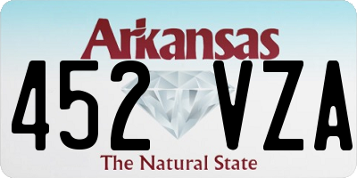 AR license plate 452VZA