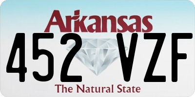 AR license plate 452VZF