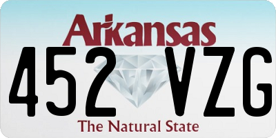 AR license plate 452VZG
