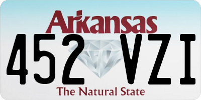 AR license plate 452VZI