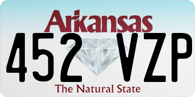 AR license plate 452VZP