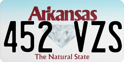 AR license plate 452VZS