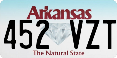 AR license plate 452VZT