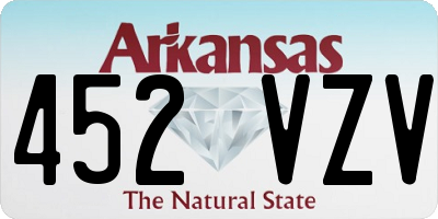 AR license plate 452VZV
