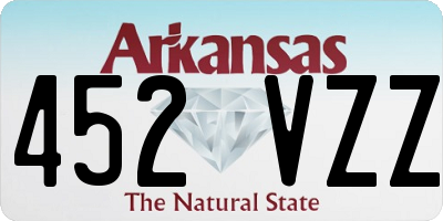 AR license plate 452VZZ