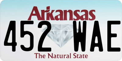 AR license plate 452WAE