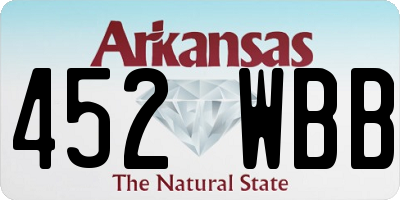 AR license plate 452WBB