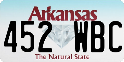 AR license plate 452WBC