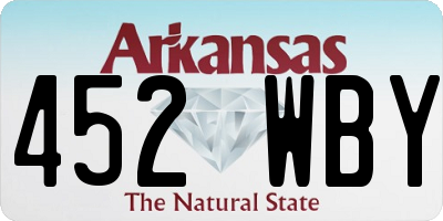 AR license plate 452WBY