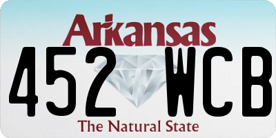AR license plate 452WCB