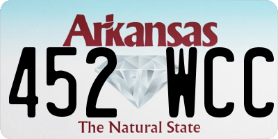 AR license plate 452WCC